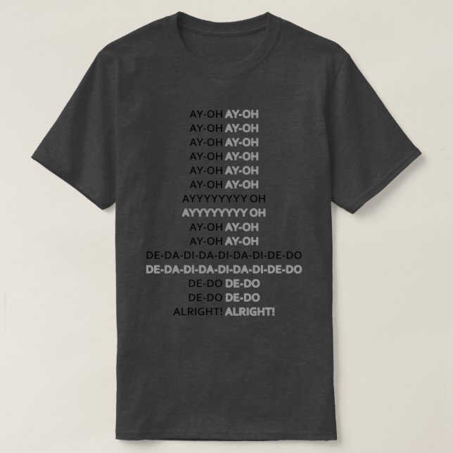 Camiseta AYOH Live Aid 1985 (Diseño del anverso)