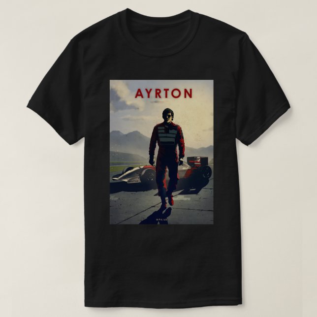 Camiseta Ayrton Senna Maclaren MP4 68 Leyendas (Diseño del anverso)