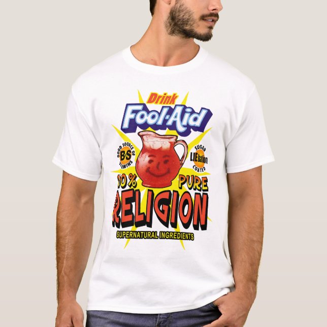 Camiseta AYUDA A LA FÚTBOL: 100% Pure LIEbation - (Anverso)