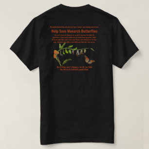 Camiseta Ayuda a salvar las mariposas monarca
