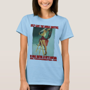 Camiseta Ayuda ahorrar la muñeca de las señoras del burde
