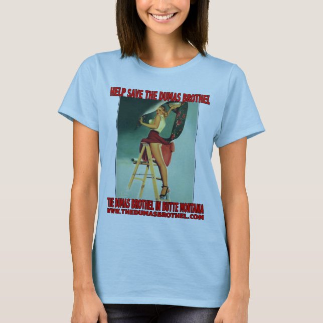 Camiseta Ayuda ahorrar la muñeca de las señoras del burdel (Anverso)
