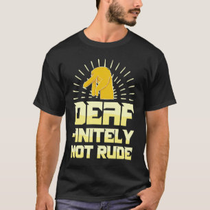 Camiseta Ayuda auditiva Orgullo sordo Lenguaje de señas de