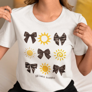 Camiseta Ayuda de apoyo de cinta negra para la sensibilizac