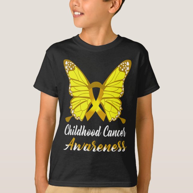 Camiseta Ayuda de la Cinta Mariposa para la Concienciación  (Anverso)