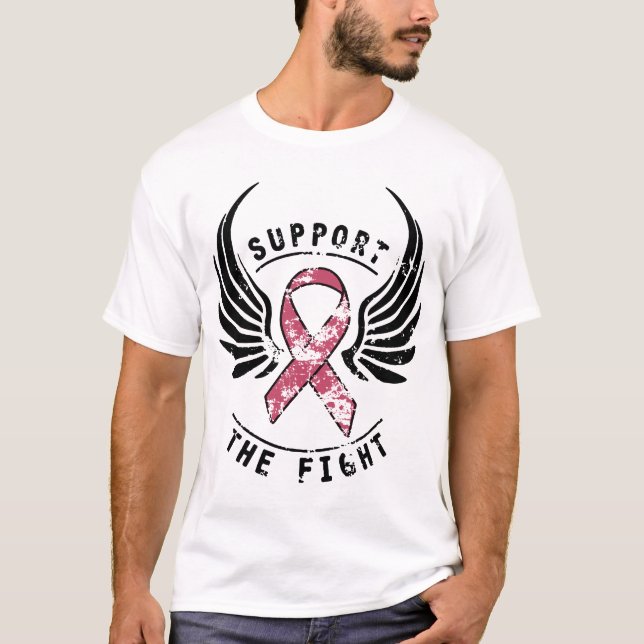 Camiseta Ayuda de la conciencia del cáncer de pecho la (Anverso)
