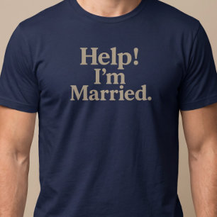 Camiseta ¡Ayuda! Estoy casado