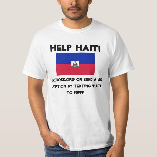 Camiseta ayuda Haití (Anverso)
