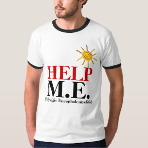 Camiseta AYUDA M.E. (encefalomielitis miálgica)