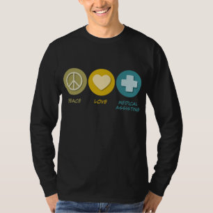 Camiseta Ayuda médica del amor de la paz