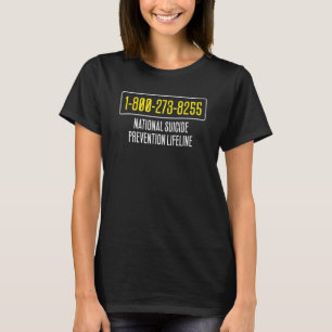 Camiseta Ayuda para la prevención del suicidio 1 800 273 82