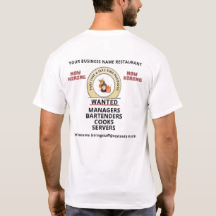 Camiseta Ayuda que se busca ahora contratar empleados para 