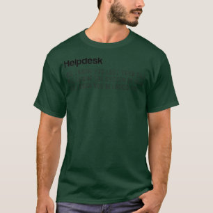Camiseta Ayuda sobre el soporte técnico información sobre t