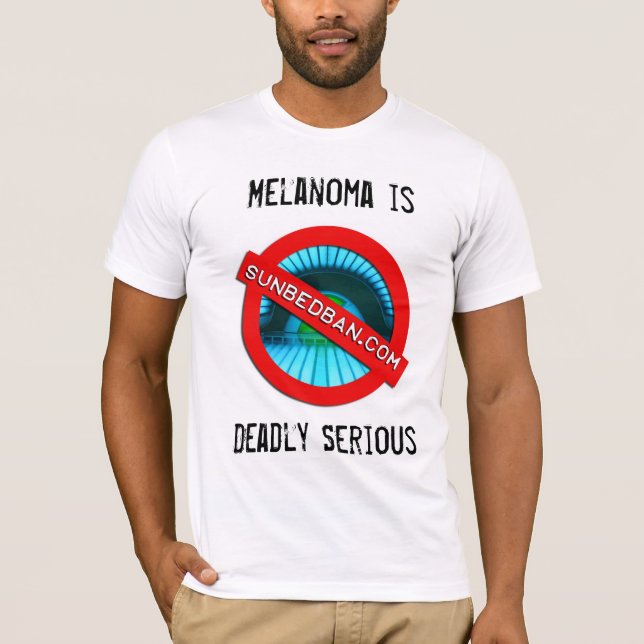 Camiseta Ayuda T de Australia de los pacientes del melanoma (Anverso)