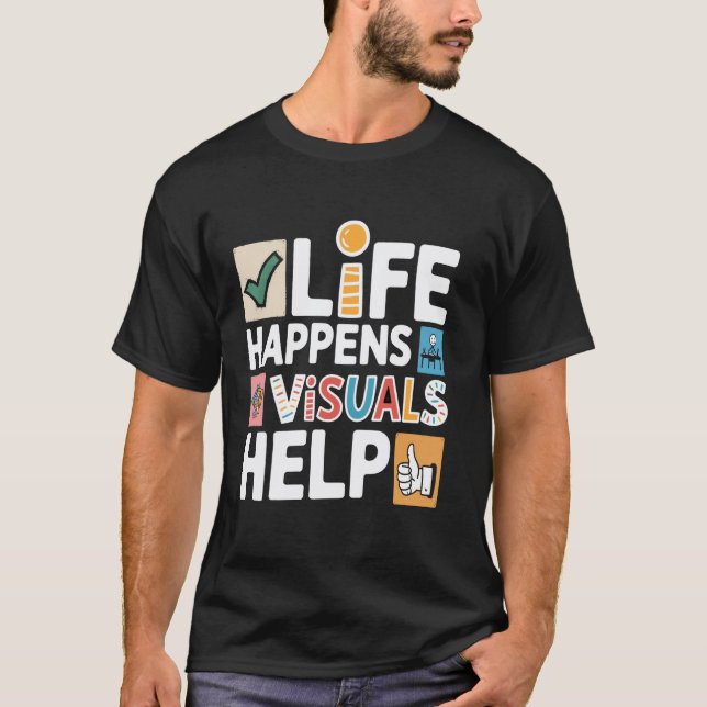 Camiseta Ayuda visual para la vida, asistente de maestro au (Anverso)