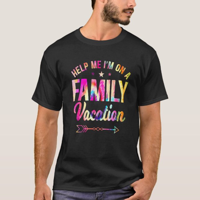 Camiseta Ayúdame estoy de vacaciones familiares (Anverso)