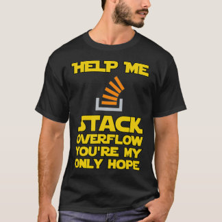 Camiseta Ayúdame programador de desarrollo divertido Stack