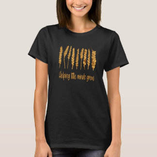 Camiseta Ayudando a las pequeñas mentes a crecer Flores sil