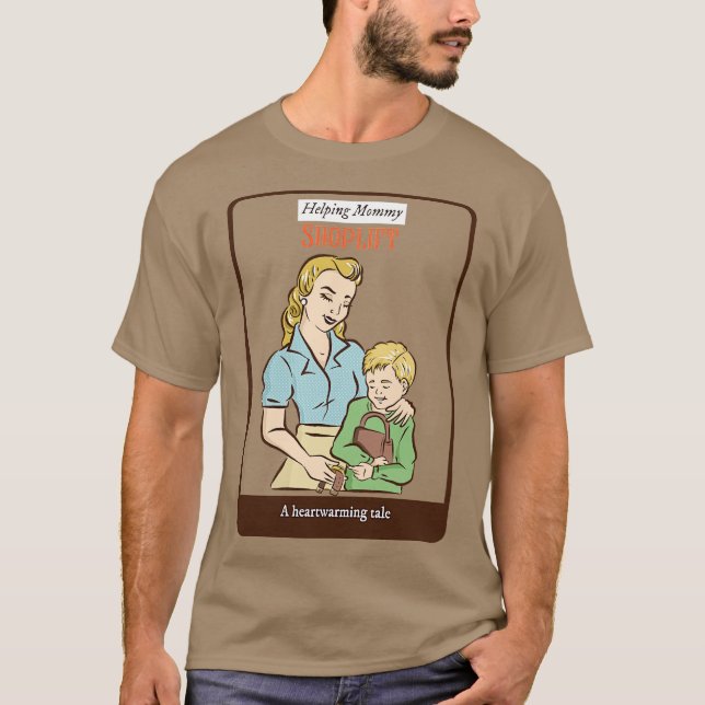 Camiseta Ayudando a mami a comprar (Anverso)