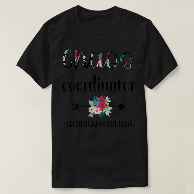 Camiseta Ayudante Administrativo Día Auxiliar Administrativ (Diseño del anverso)