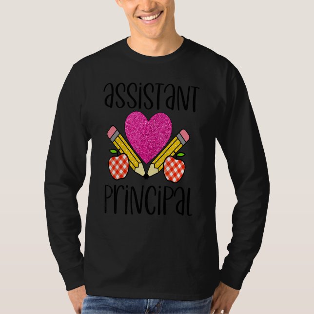 Camiseta Ayudante de la Escuela Educadora Estudiantil Cute  (Anverso)