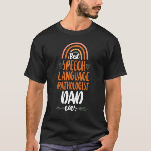 Camiseta Ayudante de Terapia del Habla SLP Dad Rainbow