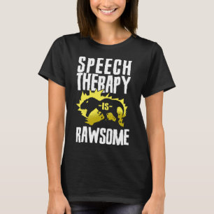 Camiseta Ayudante de Terapia del Habla SLP Dinosaur TR