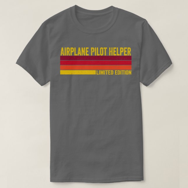 Camiseta Ayudante del piloto del avión (Diseño del anverso)