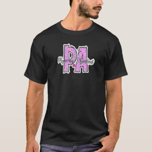 Camiseta Ayudante del Pintor del Leopardo del Pastel Rosa d