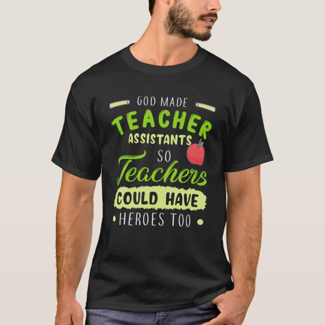 Camiseta Ayudante docente Aide Funny Hero Gift (Anverso)