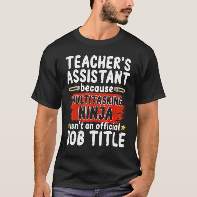 Camiseta Ayudante docente de regalo Escuela de Enseñanza Ni (Anverso)