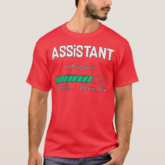 Camiseta Ayudante En Progreso Gracioso Estudiante amp Job G