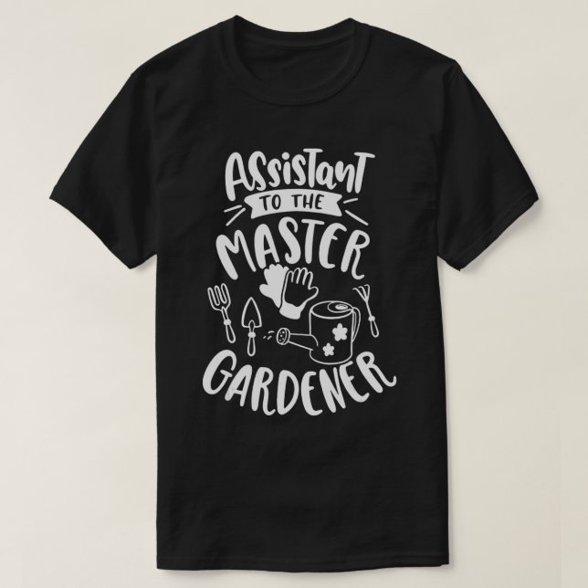 Camiseta Ayudante Maestral de Jardinería del Jardinero Maes (Diseño del anverso)