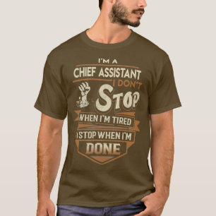 Camiseta Ayudante Principal Detener Cuando Se Haya Hecho El