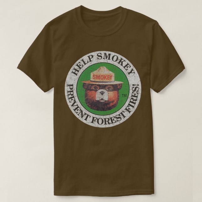 Camiseta Ayudar a evitar incendios forestales mediante Smok (Diseño del anverso)