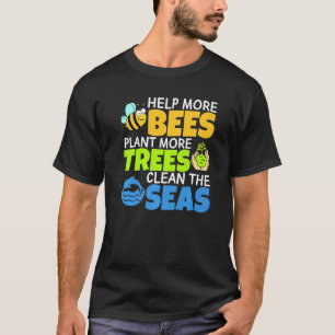 Camiseta Ayudar A Que Más Abejas Planten Más Árboles A Limp