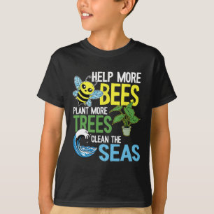 Camiseta Ayudar A Que Más Abejas Planten Más Árboles A Limp