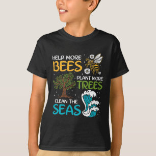 Camiseta Ayudar A Que Más Abejas Planten Más Árboles A Limp