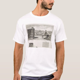 Camiseta Ayudas del dibujo: un obscura de la cámara y una 