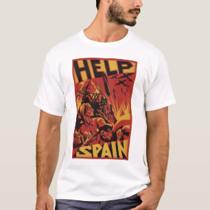 Camiseta Ayude a 1937) posters del _Propaganda de España (