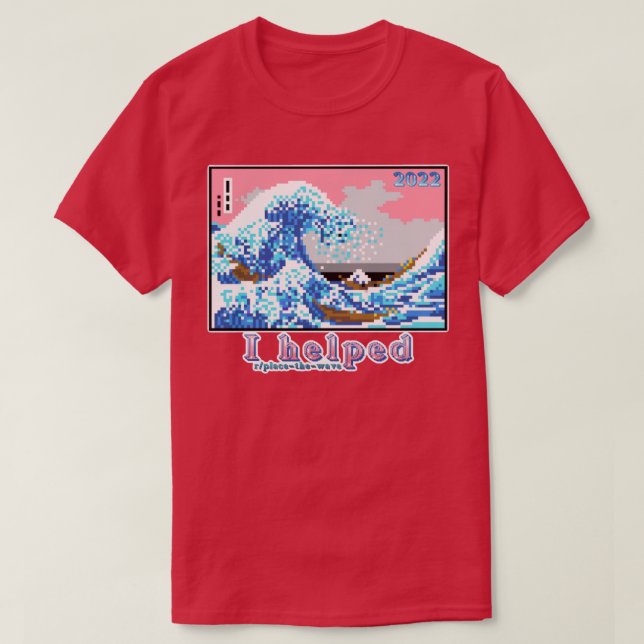 Camiseta Ayudé A Colocar La Ola (Diseño del anverso)