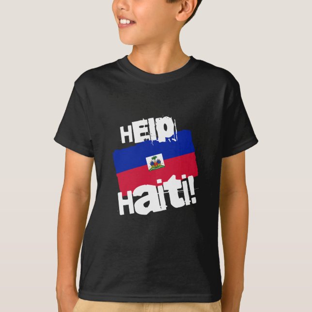 Camiseta ¡Ayuden a Haití! (Anverso)