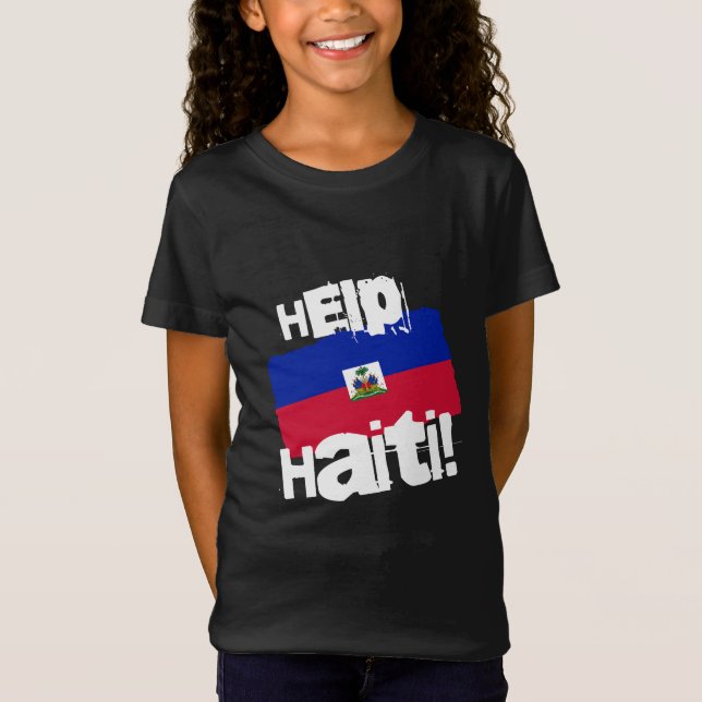 Camiseta ¡Ayuden a Haití! (Anverso)