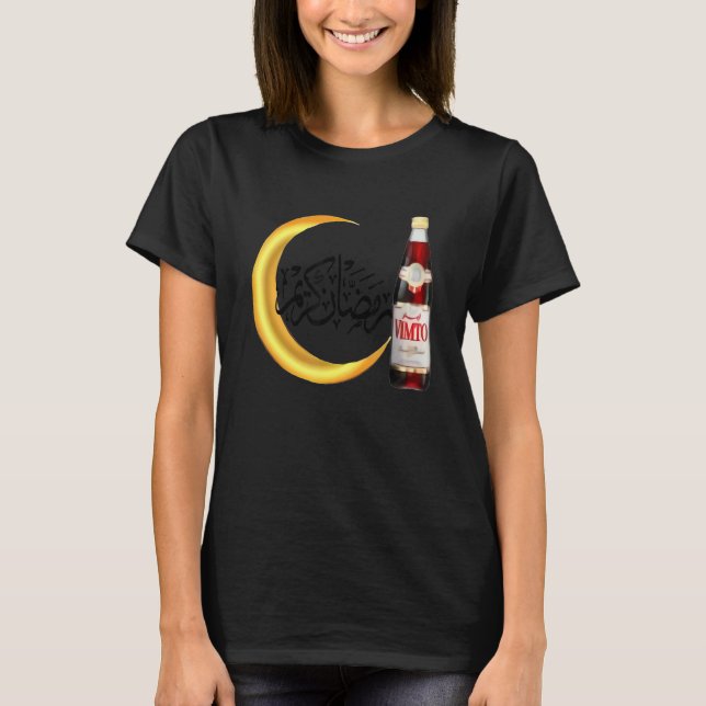 Camiseta Ayuno árabe Iftar Vimto Feliz Ramadán Kareem (Anverso)