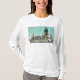 Camiseta Ayuntamiento en fuego de las ruinas después de