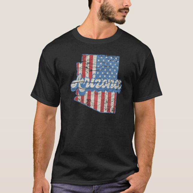 Camiseta Az Arizona Uu Bandera Gran Cañón Estado Acto Al Ai (Anverso)