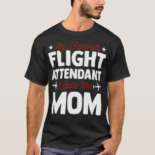 Camiseta Azafata Mamá Día De La Madre Línea Aérea Stewarde