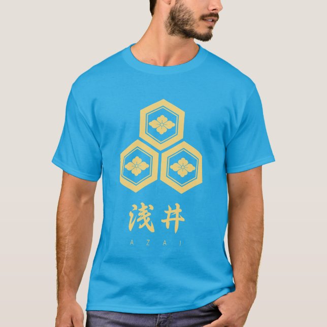 Camiseta Azai Clan kamon con nombre de clan (Anverso)