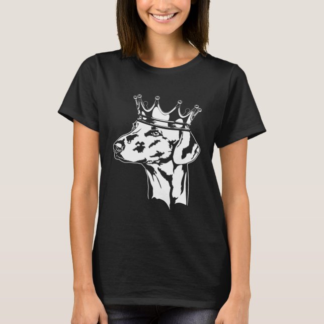 Camiseta Azawakh with crown dog greyhound mom (Anverso)