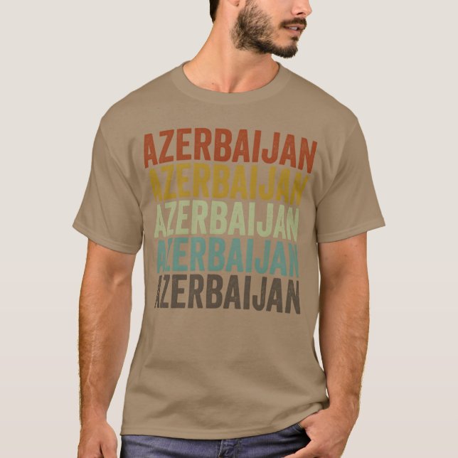 Camiseta Azerbaijan Retro Vintage friends (Anverso)